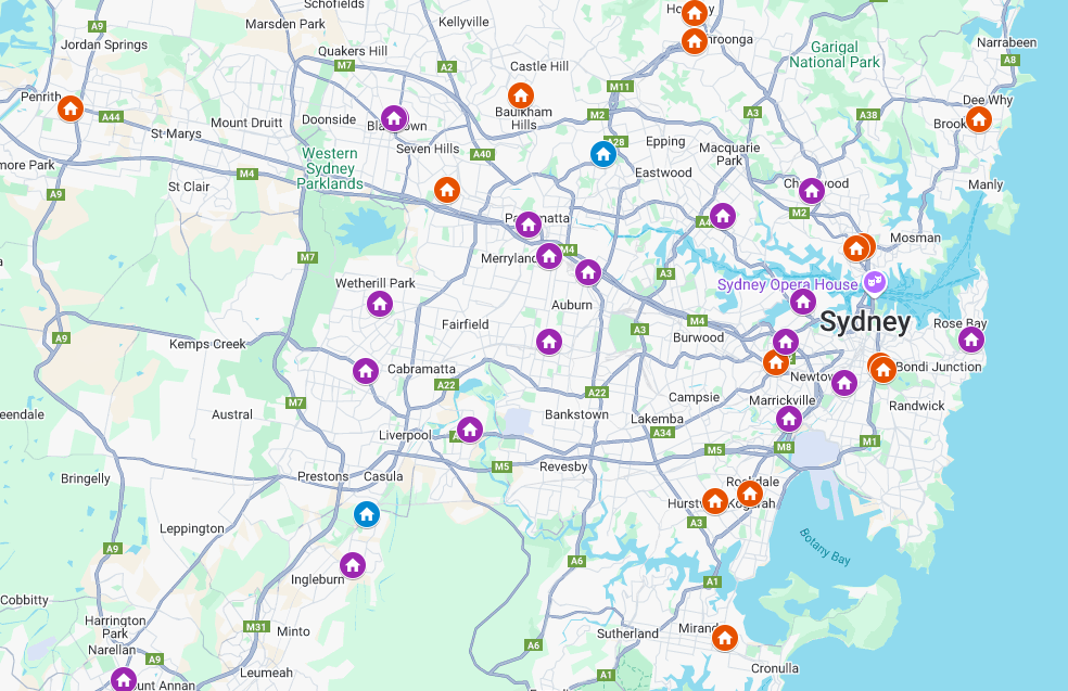 Selective Schools Map